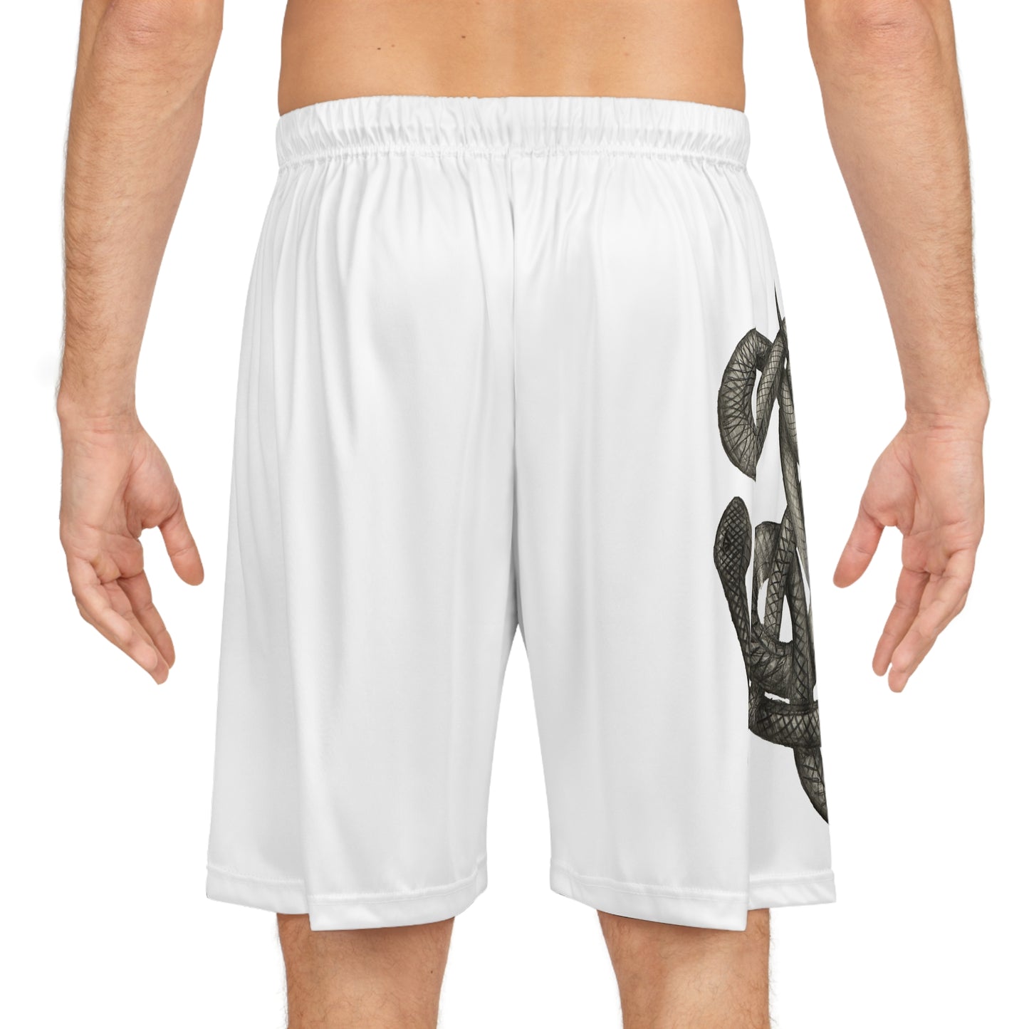 Snake Print Basketball Shorts - Unique Athletic Wear for Sport Lovers