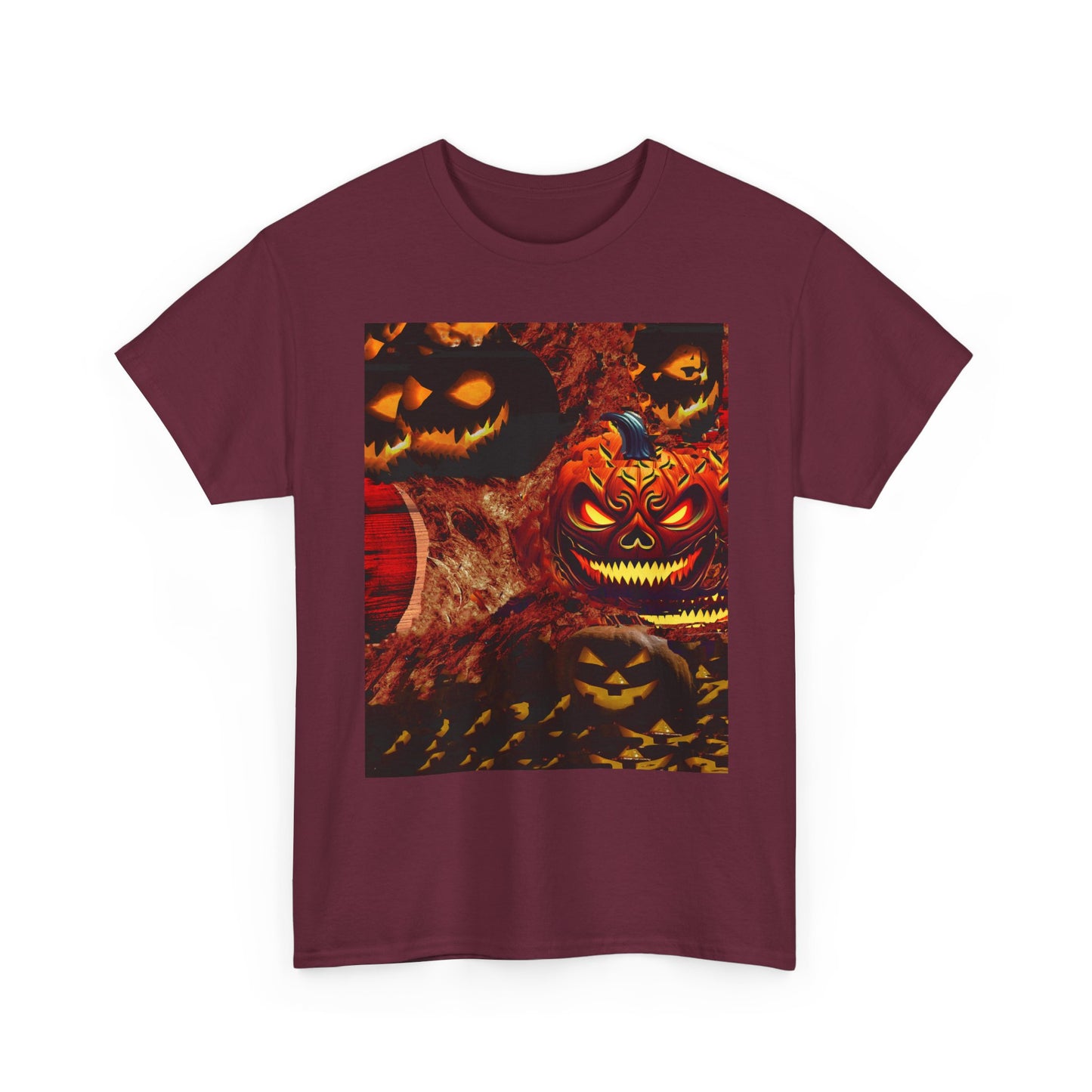 Halloween Distorted Pumpkin Unisex Tee, Spooky Shirt, Fall Apparel, Casual Halloween Outfit, Trick or Treat Tee, Festive Gift