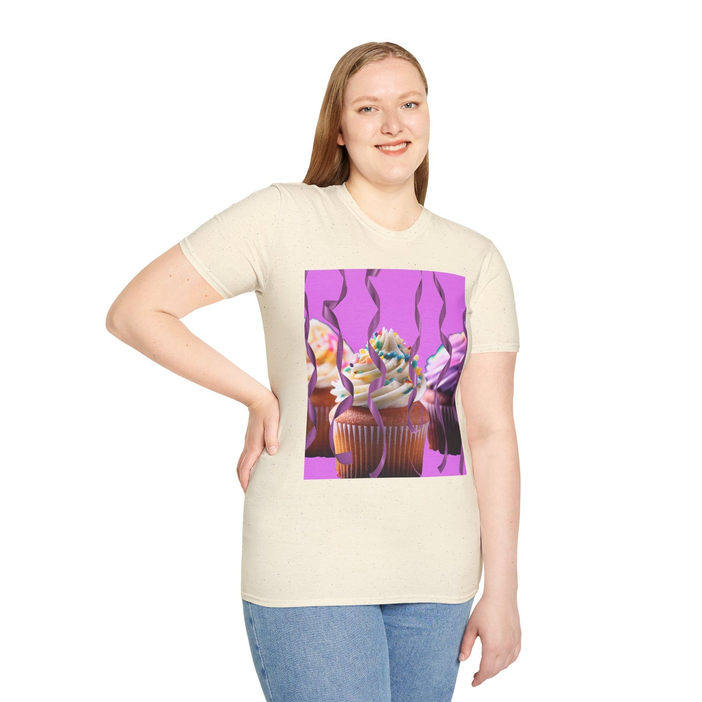 Colorful Cupcake Unisex T-Shirt | Sweet Treats Tee, Birthday Gift, Dessert Lover’s Apparel, Cute Food Shirt, Fun Casual Wear