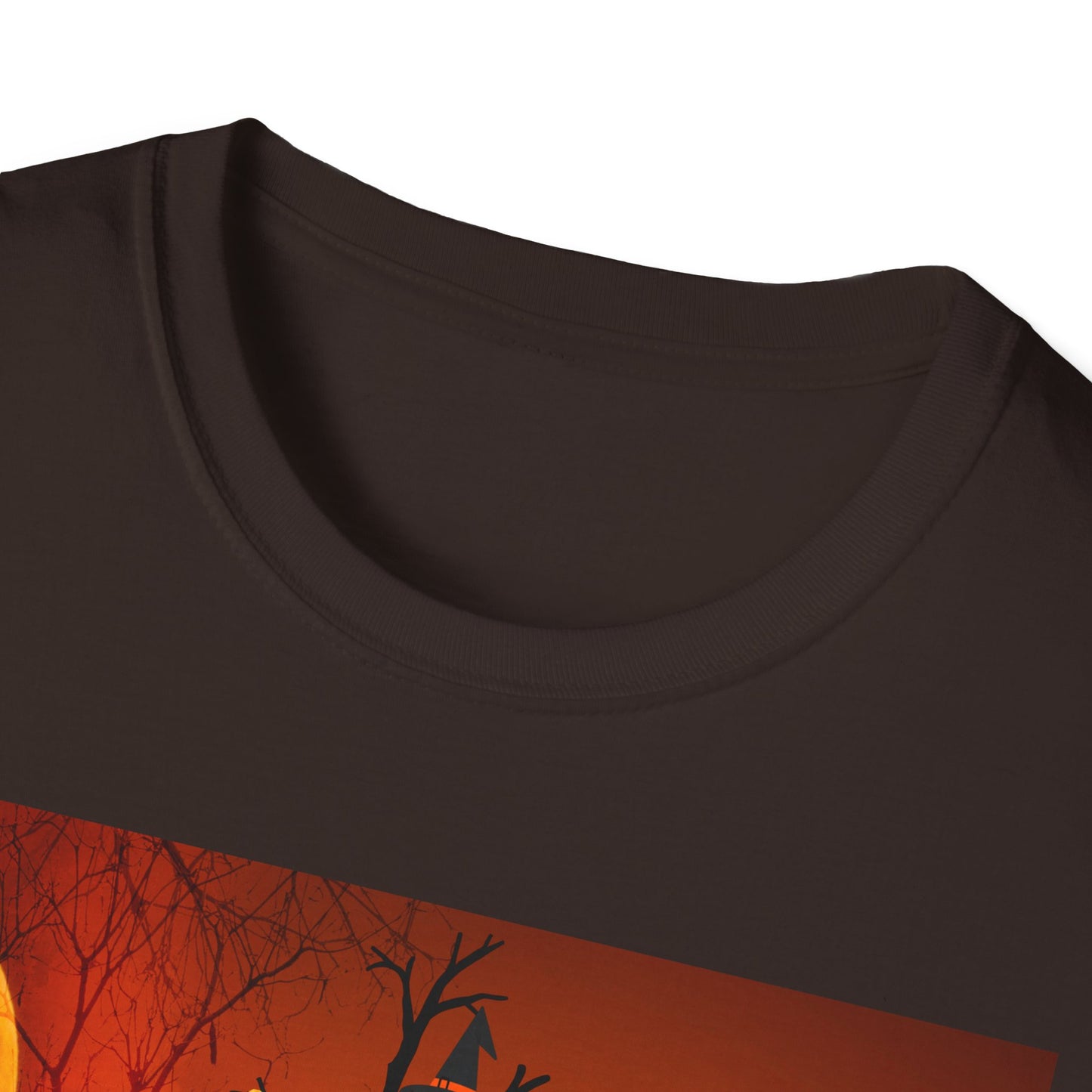 Halloween Pumpkin Tree T-Shirt, Unisex Softstyle Tee for Halloween, Spooky Vibes, Autumn Fashion, Fall Celebration Shirt