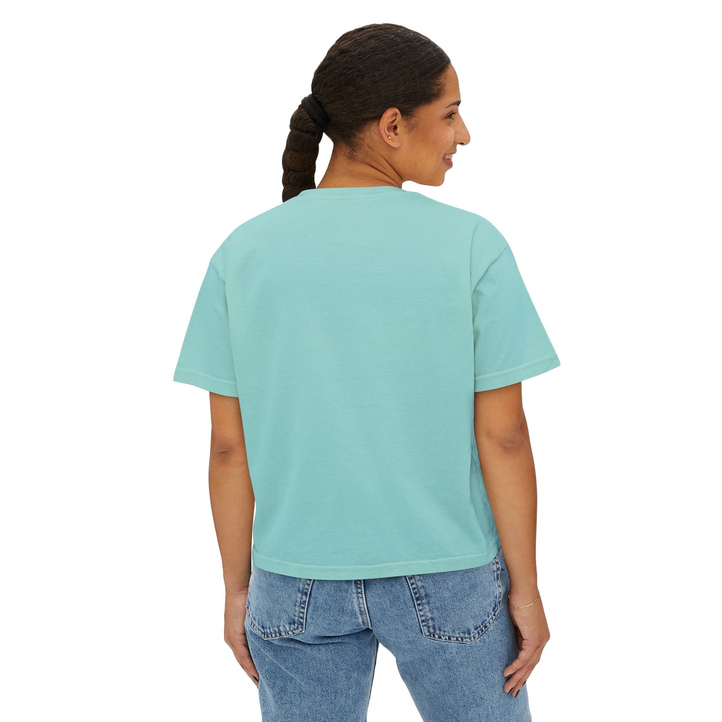 ROSE COLUMNS Women's Boxy Tee, Perfect for Spring, Casual Wear, Gift for Her, Everyday Chic, Comfort Fashion