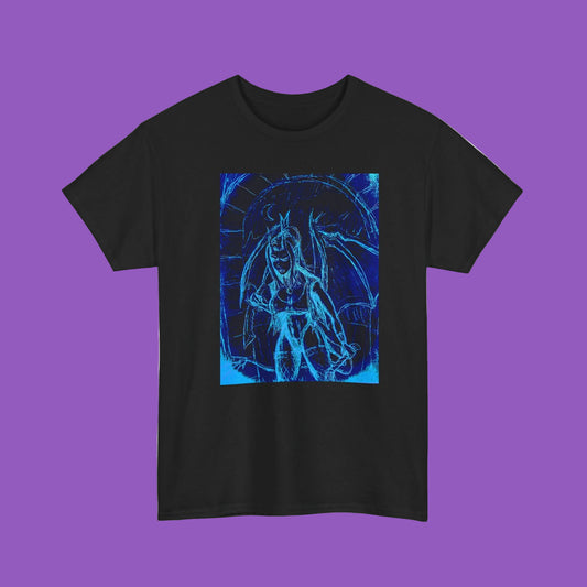 Viking Shield & Axes Graphic Tee — Norse Warrior Skull T‑Shirt