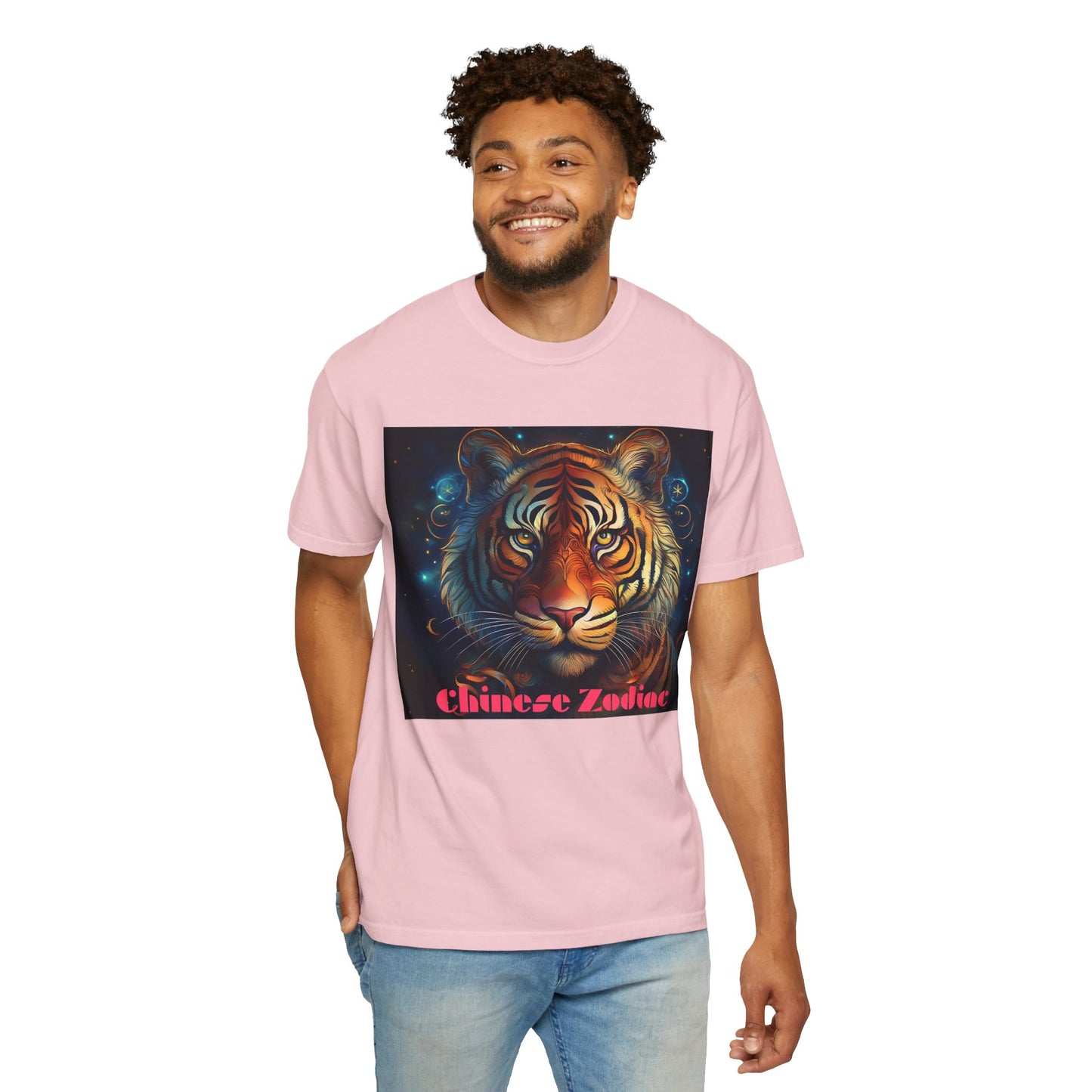 Chic Chinese Zodiac Tiger T-Shirt, Unisex Graphic Tee, Astrology Apparel, Zodiac Fashion, Year of the Tiger Shirt