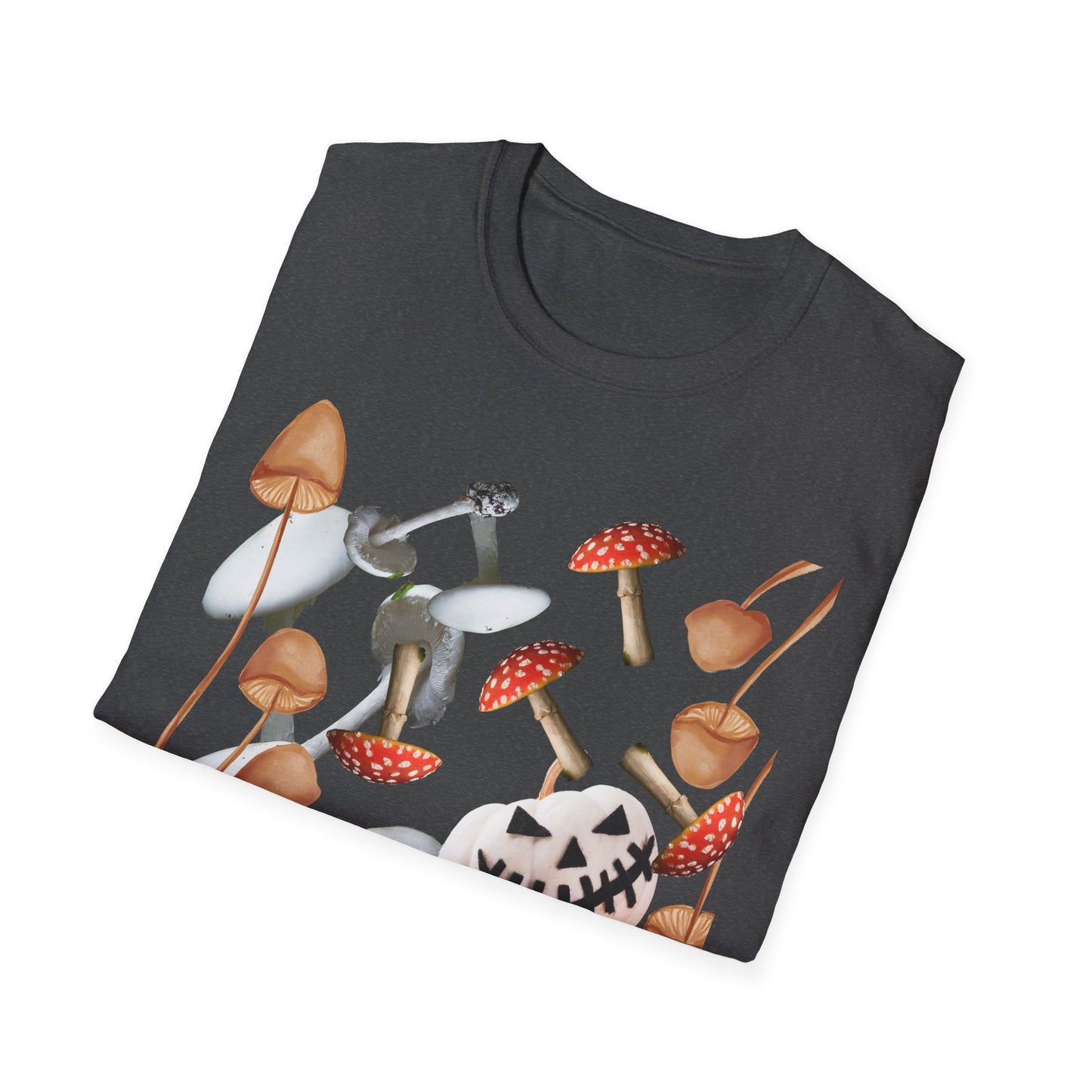 Funny Mushrooms Unisex T-Shirt - Falling from the Sky Pumpkinheads