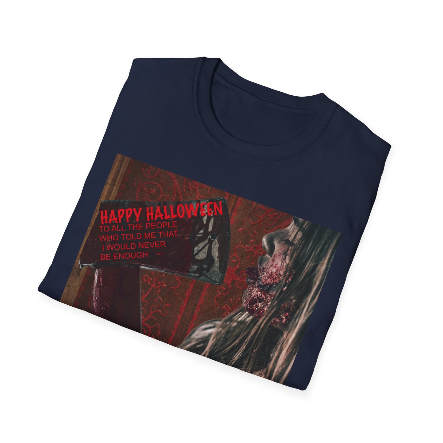 Halloween Horror Movie Axe Girl Unisex T-Shirt, Spooky Gift, Graphic Tee, Halloween Costume, Casual Wear, Men’s & Women’s Tee