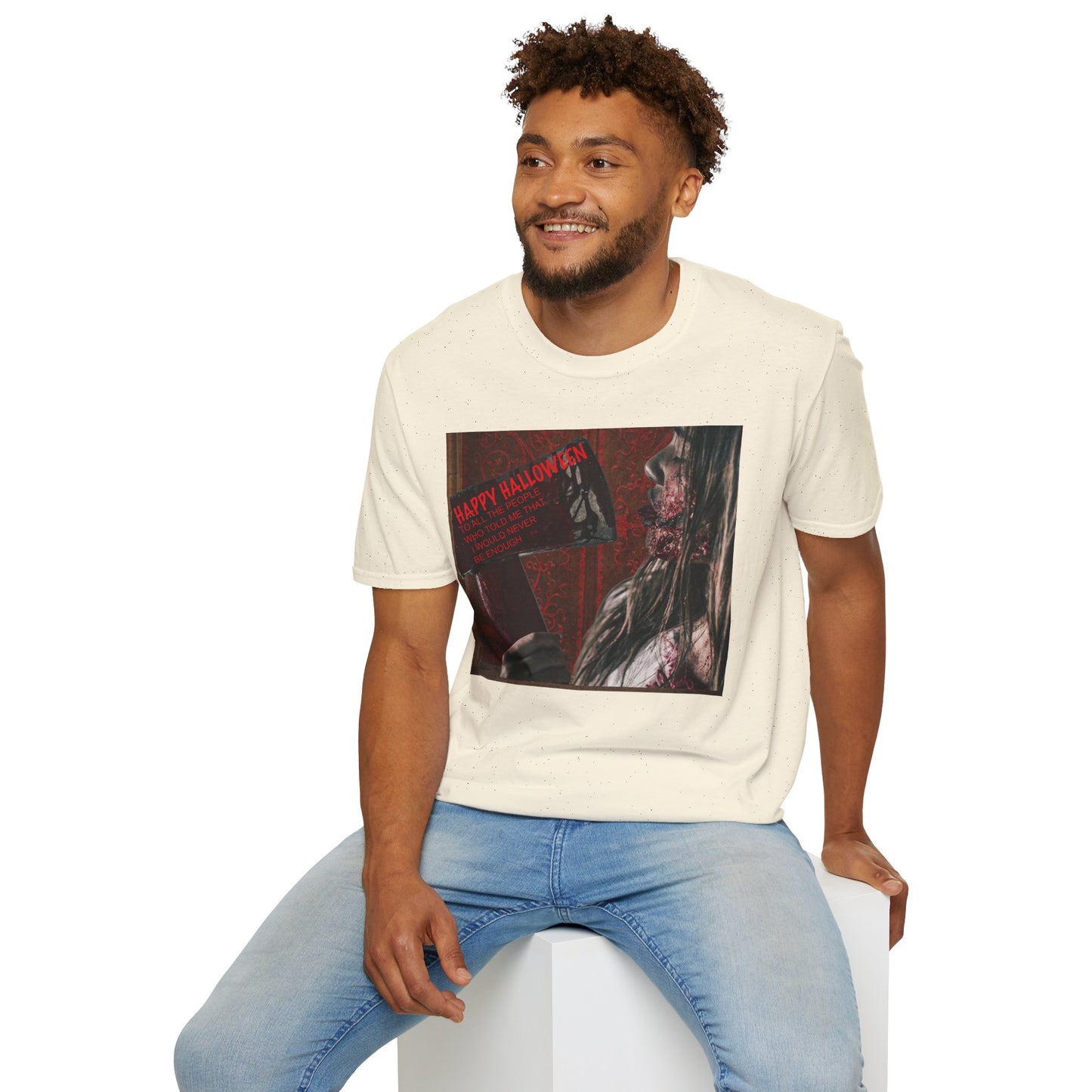 Halloween Horror Movie Axe Girl Unisex T-Shirt, Spooky Gift, Graphic Tee, Halloween Costume, Casual Wear, Men’s & Women’s Tee
