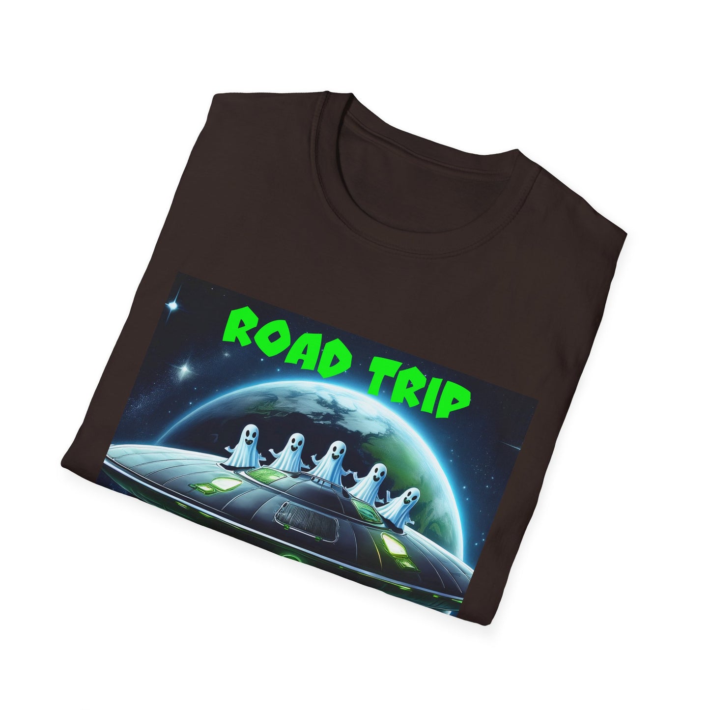 Retro Road Trip Alien T-Shirt | Unisex Graphic Tee, Space Adventure Shirt, Gift for Travelers, Cool Summer Tee, Road Trip Essentials