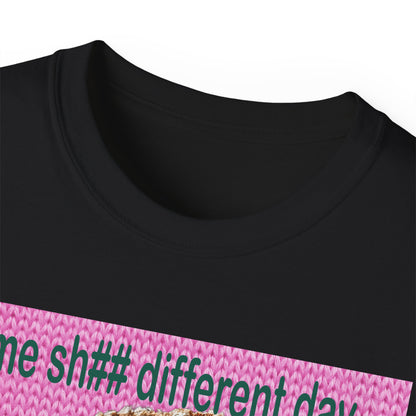 Voodoo Doll Humor Tee, Fun Statement T-Shirt for Everyday Wear, Gift for Friends, Casual Style, Quirky Graphic Shirt, Perfect for Parties