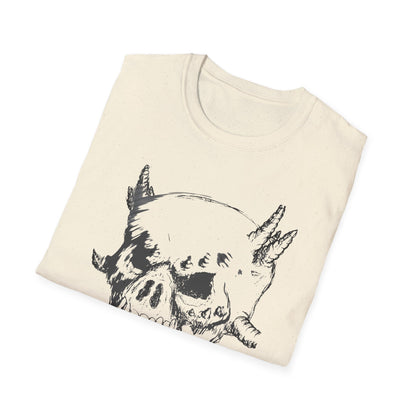 Skull Sketch T-Shirt — Edgy Grunge Graphic Tee