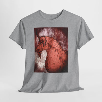 Artistic Unicorn Fantasy Print Unisex Heavy Cotton Tee