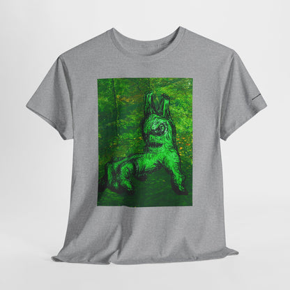 Graphic Tee — Neon Green Fantasy Art