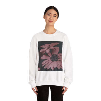 Faded Floral Crewneck Sweatshirt, Cozy Floral Sweatshirt, Gift for Her, Fashion Sweatshirt, Fall Style, Casual Wear