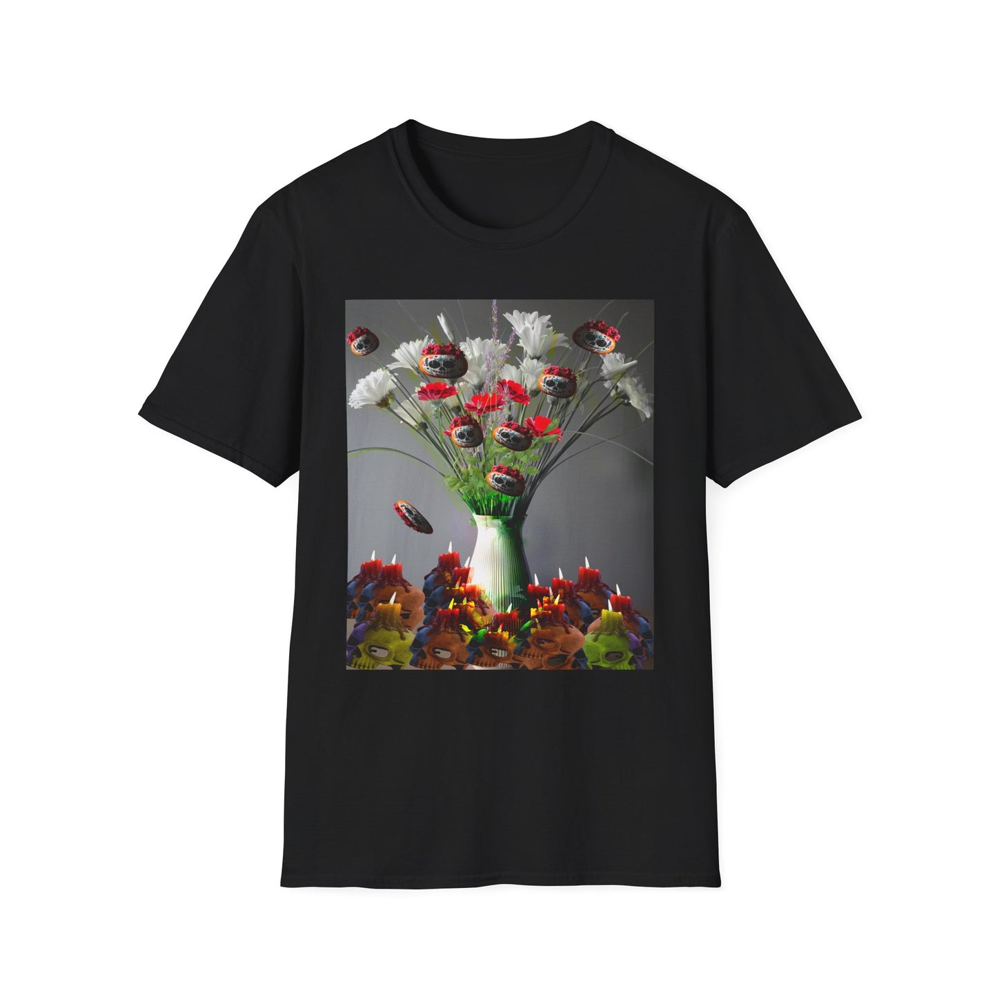 Skeleton Pumpkin Bouquet T-Shirt