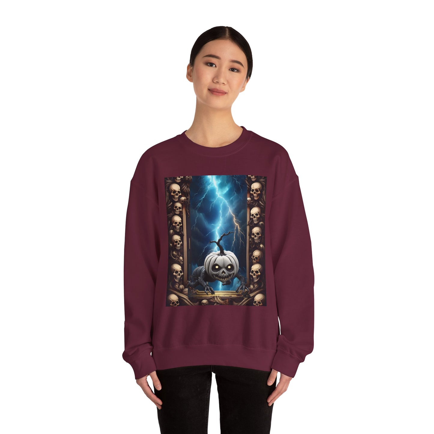 Spooky Pumpkin Sweatshirt - Unisex Heavy Blend™ Crewneck, Halloween Apparel, Cozy Fall Fashion, Casual Sweatshirt, Gifts for Halloween [...]