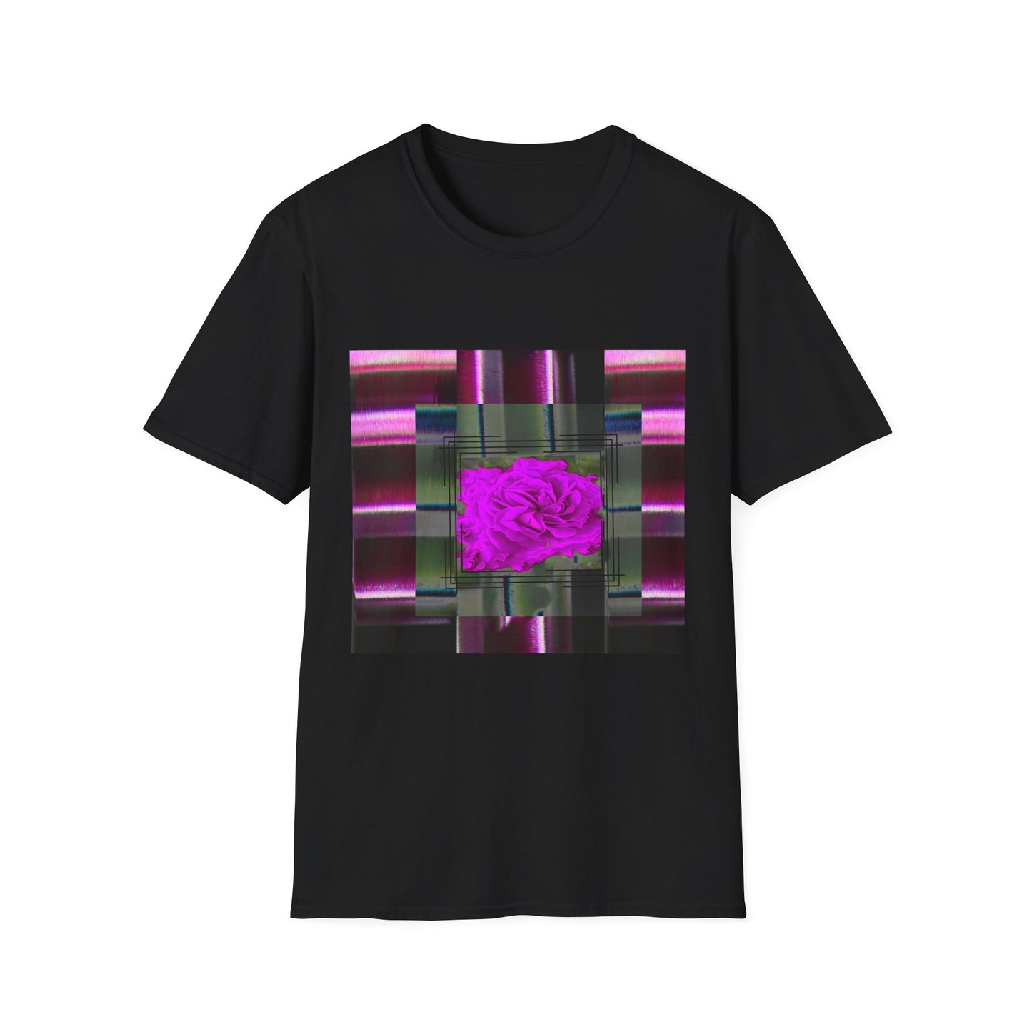 Vibrant Abstract Art T-Shirt, Trendy Graphic Tee, Softstyle Shirt, Unique Gift for Art Lovers, Casual Everyday Wear