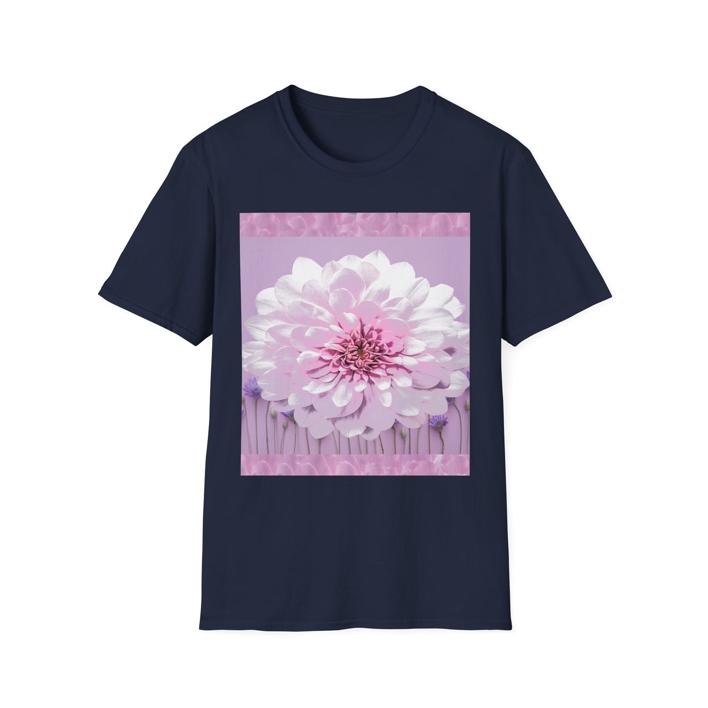 Pale Pink Flowers Abstract Unisex T-Shirt