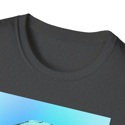 Skull Graphic  Bright Colored Unisex Softstyle T-Shirt, Edgy Tee, Casual Wear, Festival Apparel, Gift for Horror Fans, Halloween Clothing