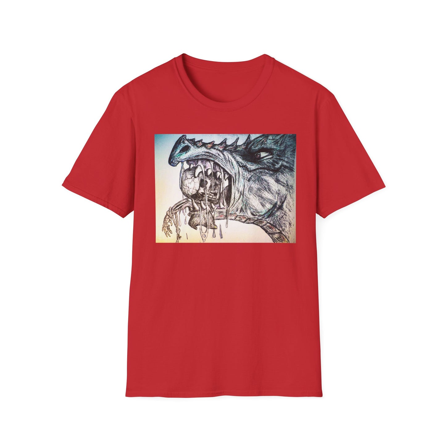 Graphic Dragon Art Unisex T-Shirt, Unique Gift for Ocean Lovers, Summer Vibes, Casual Wear, Perfect for Beach Days, Art Parties
