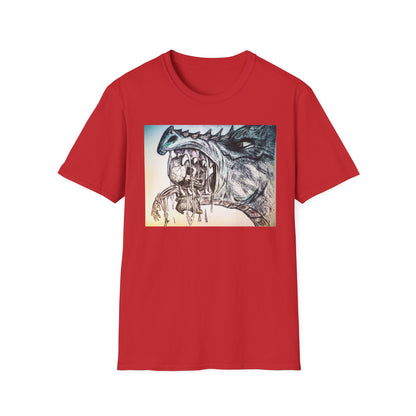Graphic Dragon Art Unisex T-Shirt, Unique Gift for Ocean Lovers, Summer Vibes, Casual Wear, Perfect for Beach Days, Art Parties