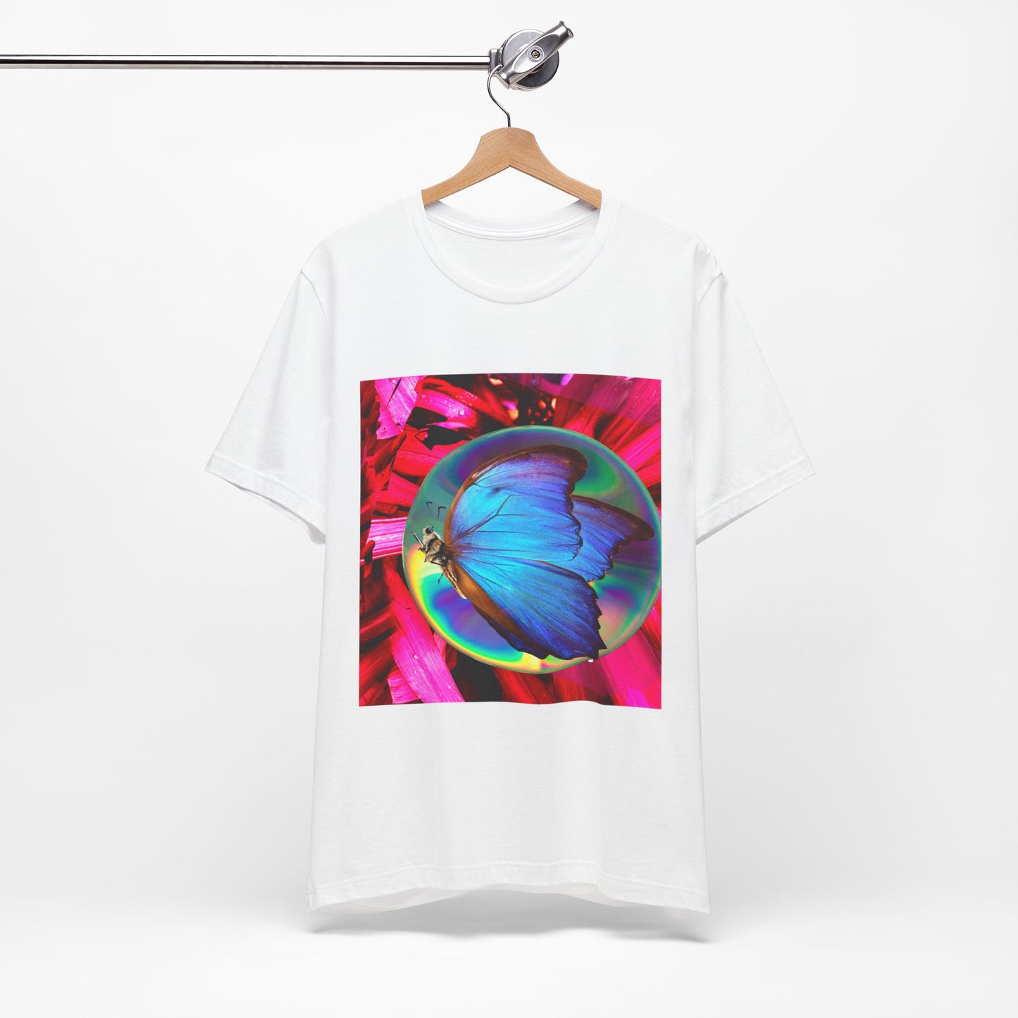 Colorful Butterfly Graphic Tee, Butterfly Shirt, Unisex T-Shirt, Nature Lover Gift, Casual Summer Wear, Vibrant Art Tee