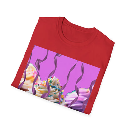 Colorful Cupcake Unisex T-Shirt | Sweet Treats Tee, Birthday Gift, Dessert Lover’s Apparel, Cute Food Shirt, Fun Casual Wear