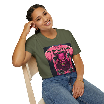 Demon Face Unisex T-Shirt - Friday Face Graphic Tee