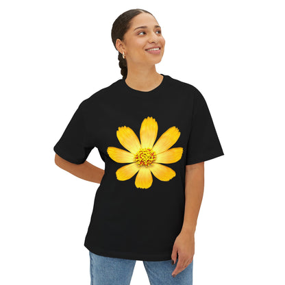 Yellow Petals Oversized Tee