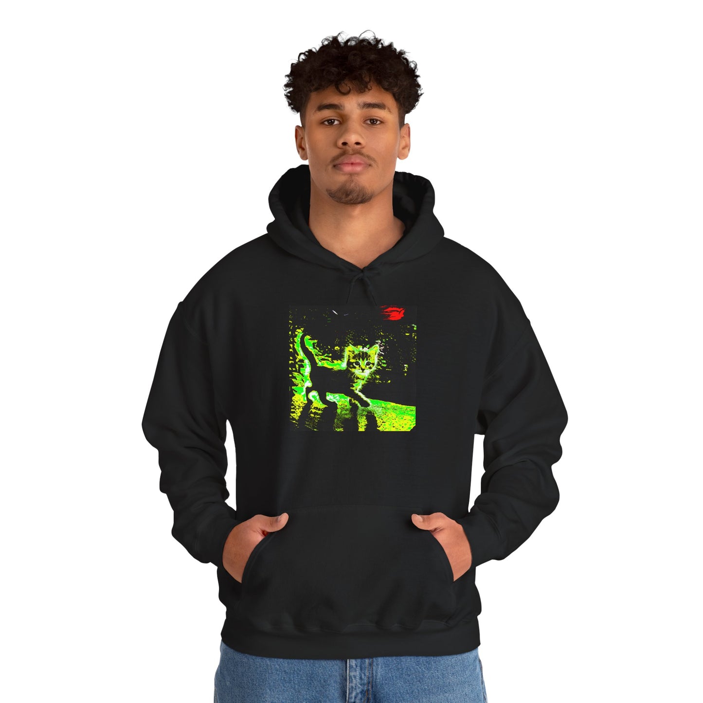Glow-in-the-Dark Cat Hoodie | Perfect for Cat Lovers, Cozy Nights, Halloween & Everyday Style
