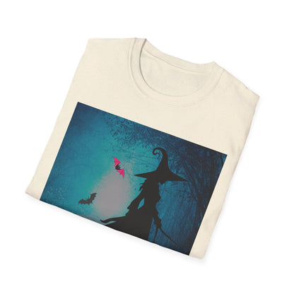 Magical Witch Art T-Shirt, Halloween Tee, Witchy Apparel, Gift for Her, Cute Graphic Shirt, Soft Unisex T-Shirt