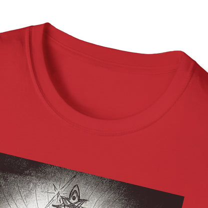 Celtic Cross Graphic Tee, Unisex Softstyle T-Shirt, Spiritual Cross Design Shirt, Casual Wear, Gift for Him/Her