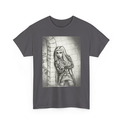 Fantasy Female Elf B & W Unisex Tee