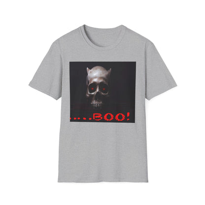 Spooky Demon Boo T-Shirt | Halloween Costume Tee | Unisex Softstyle Tee | Boo! Graphic Shirt | Casual Wear | Comfortable Halloween Apparel