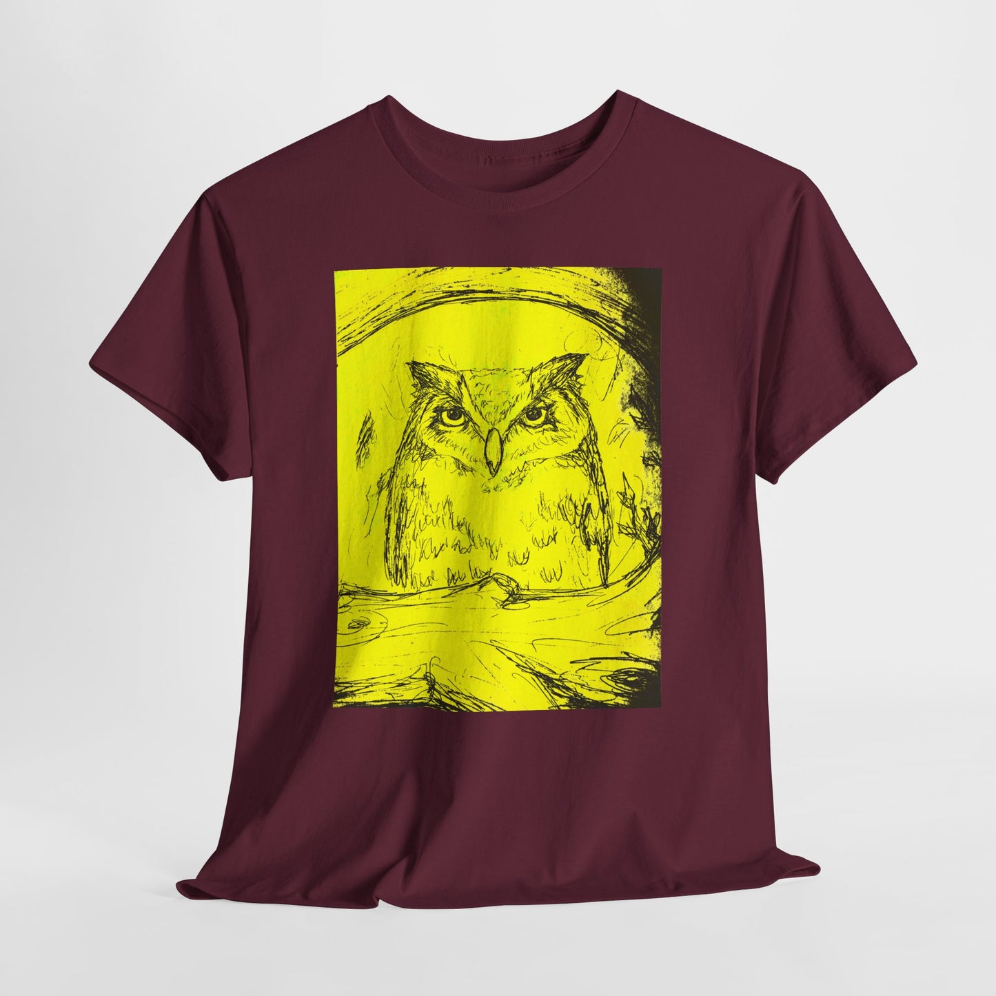 Fantasy Owl unisex  Heavy Cotton Tee