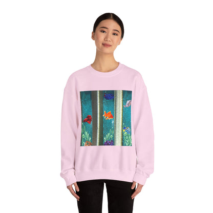 Vibrant Aquatic Sweatshirt - Cozy Outfit, Unique Gift, Everyday Comfort, Relaxing Atmosphere, Ocean Lover's Apparel