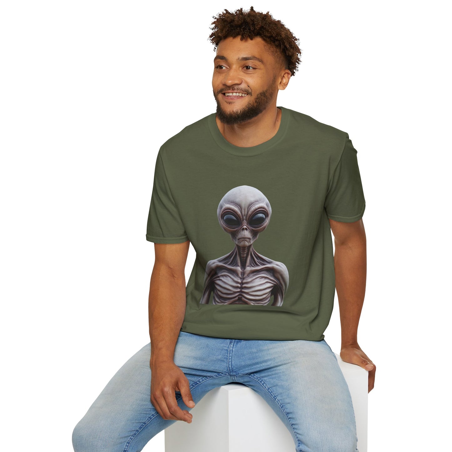 Alien Graphic Unisex T-Shirt | Casual Wear, Gift for Sci-Fi Fans, Birthday Surprise, Unique Statement T-Shirt