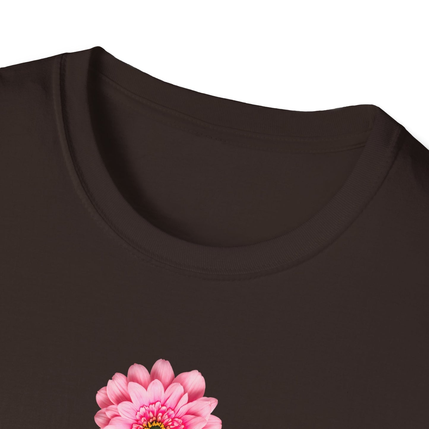 Floral Pink Rose Cross T-Shirt