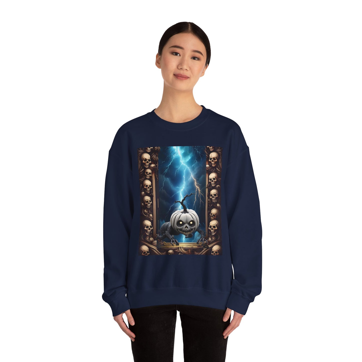 Spooky Pumpkin Sweatshirt - Unisex Heavy Blend™ Crewneck, Halloween Apparel, Cozy Fall Fashion, Casual Sweatshirt, Gifts for Halloween [...]