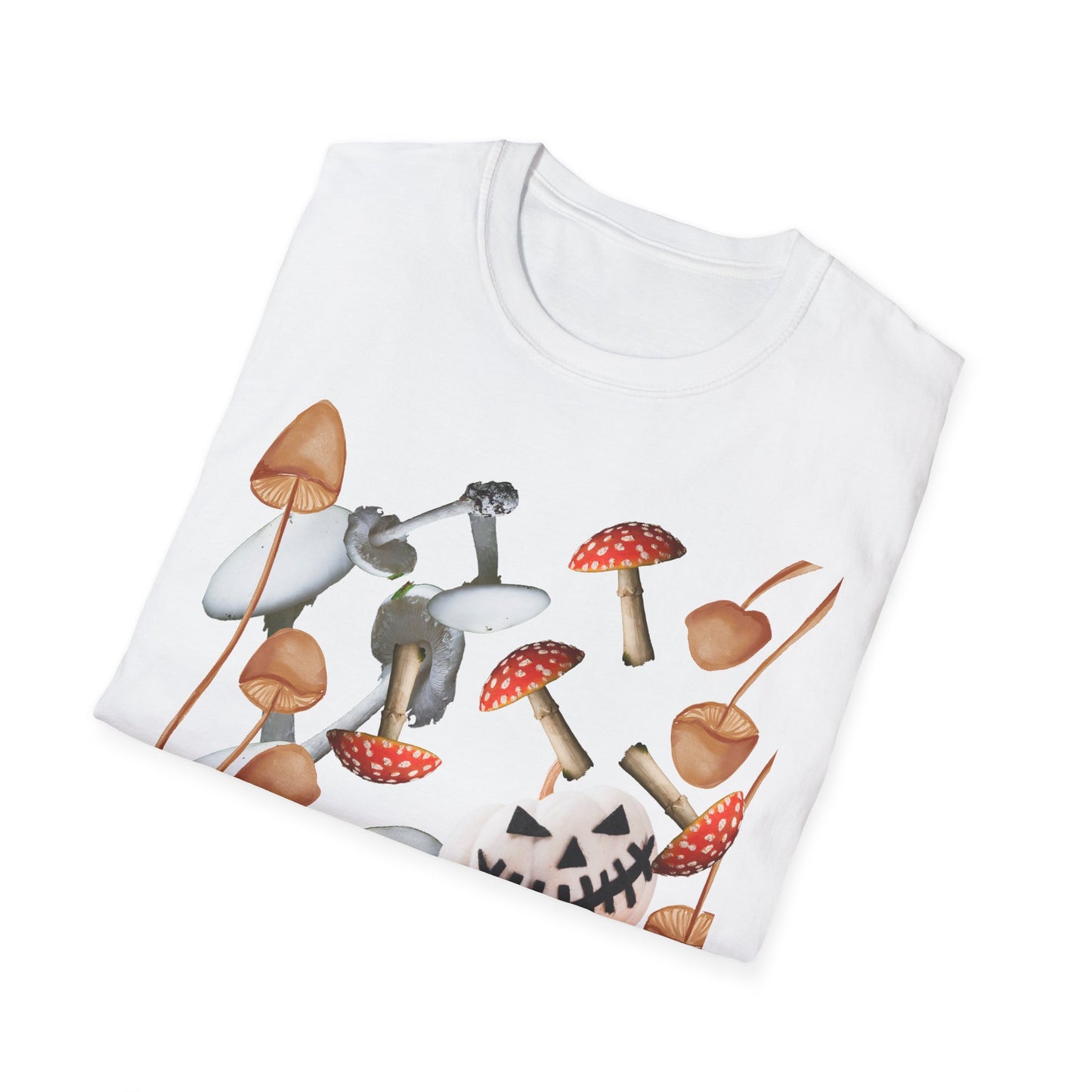 Funny Mushrooms Unisex T-Shirt - Falling from the Sky Pumpkinheads