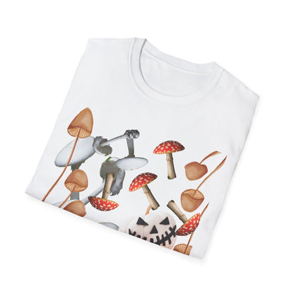 Funny Mushrooms Unisex T-Shirt - Falling from the Sky Pumpkinheads