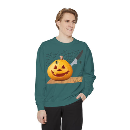 Spooky Pumpkin Sweatshirt, Halloween Apparel, Fall Fashion, Cozy Unisex Crewneck, Pumpkin Decor, Family Friendly Halloween