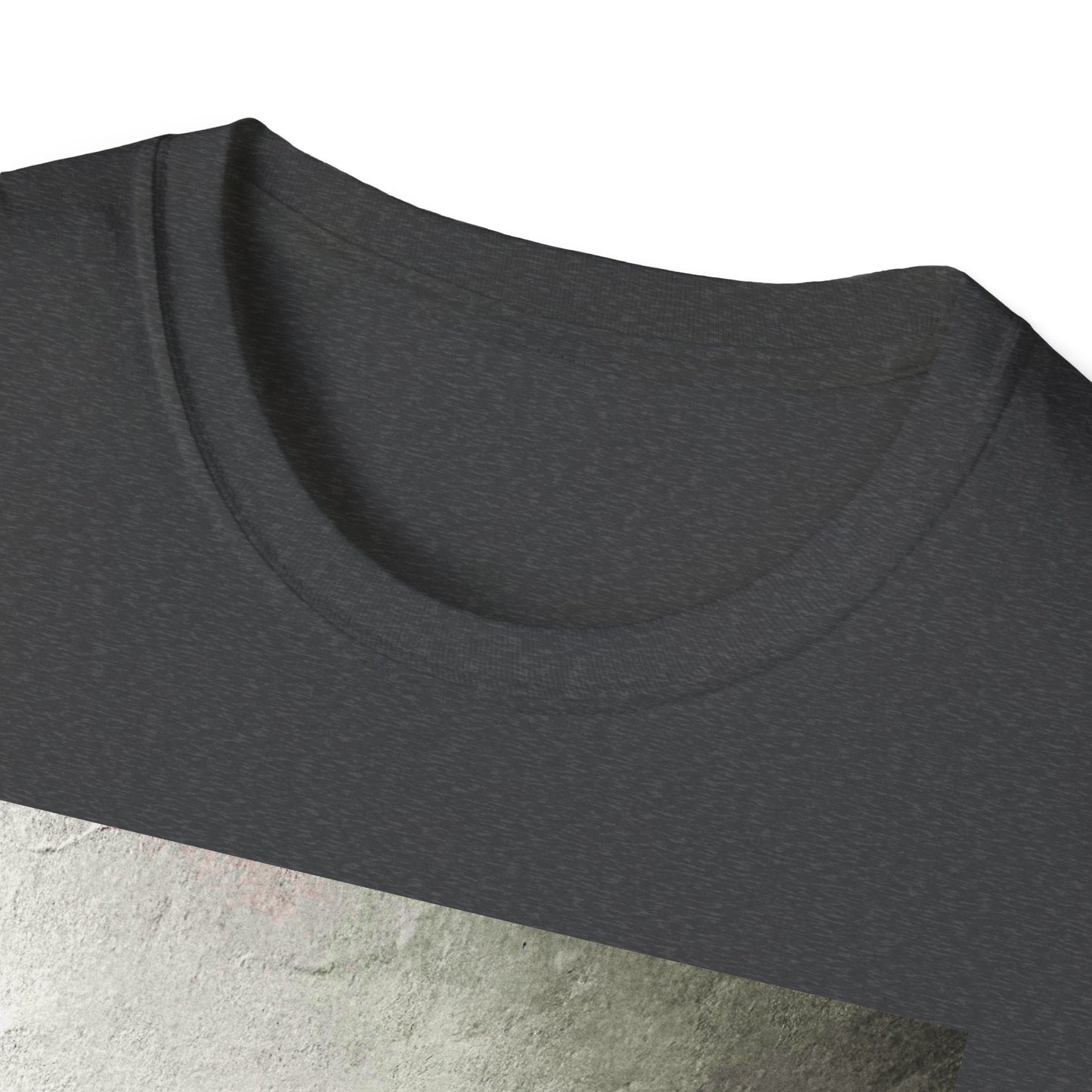 Artistic Grim Reaper Graphic Unisex Softstyle T-Shirt, Cool Gift for Nature Lovers, Casual Wear, Eco-Friendly Fashion, Birthday Gift, Summer Outfit