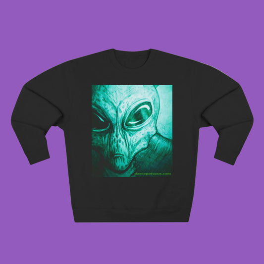 Darcopolypse Alien Art Close Up xxx Unisex Crewneck Sweatshirt