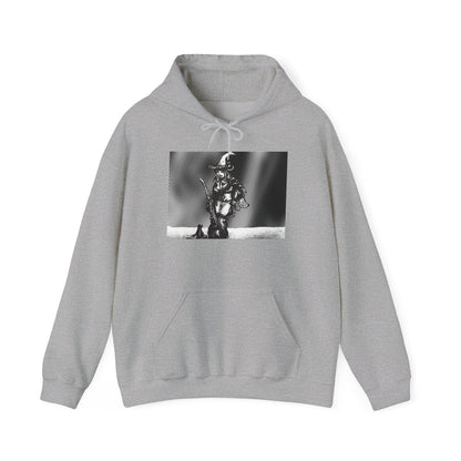 Witch Hoodie with Black Cat and Broom - Unisex