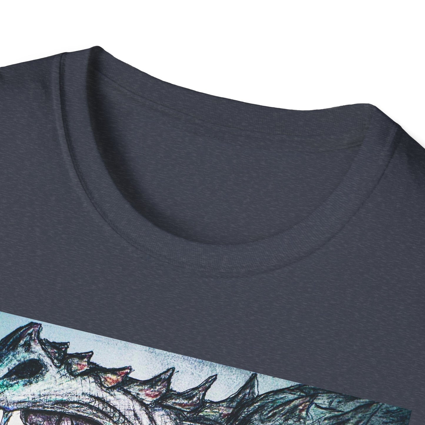 Graphic Dragon Art Unisex T-Shirt, Unique Gift for Ocean Lovers, Summer Vibes, Casual Wear, Perfect for Beach Days, Art Parties