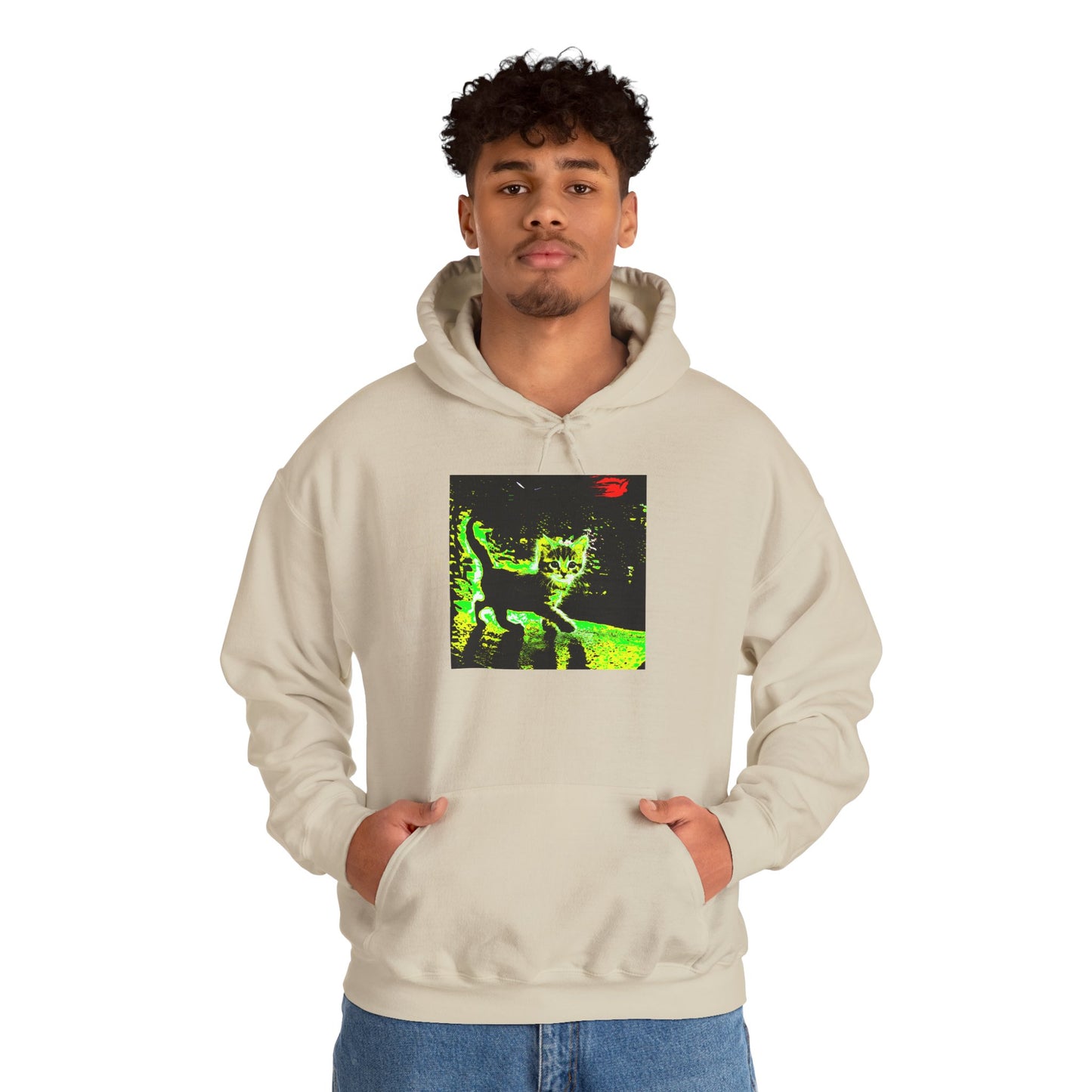 Glow-in-the-Dark Cat Hoodie | Perfect for Cat Lovers, Cozy Nights, Halloween & Everyday Style