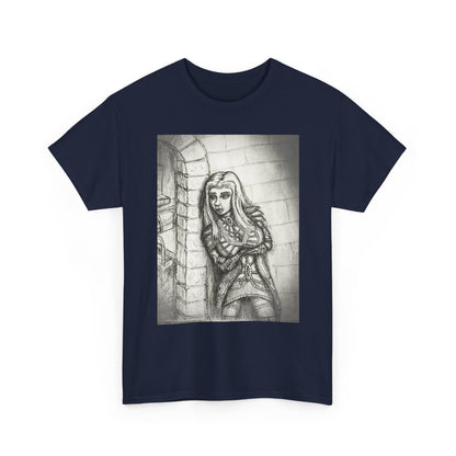 Fantasy Female Elf B & W Unisex Tee