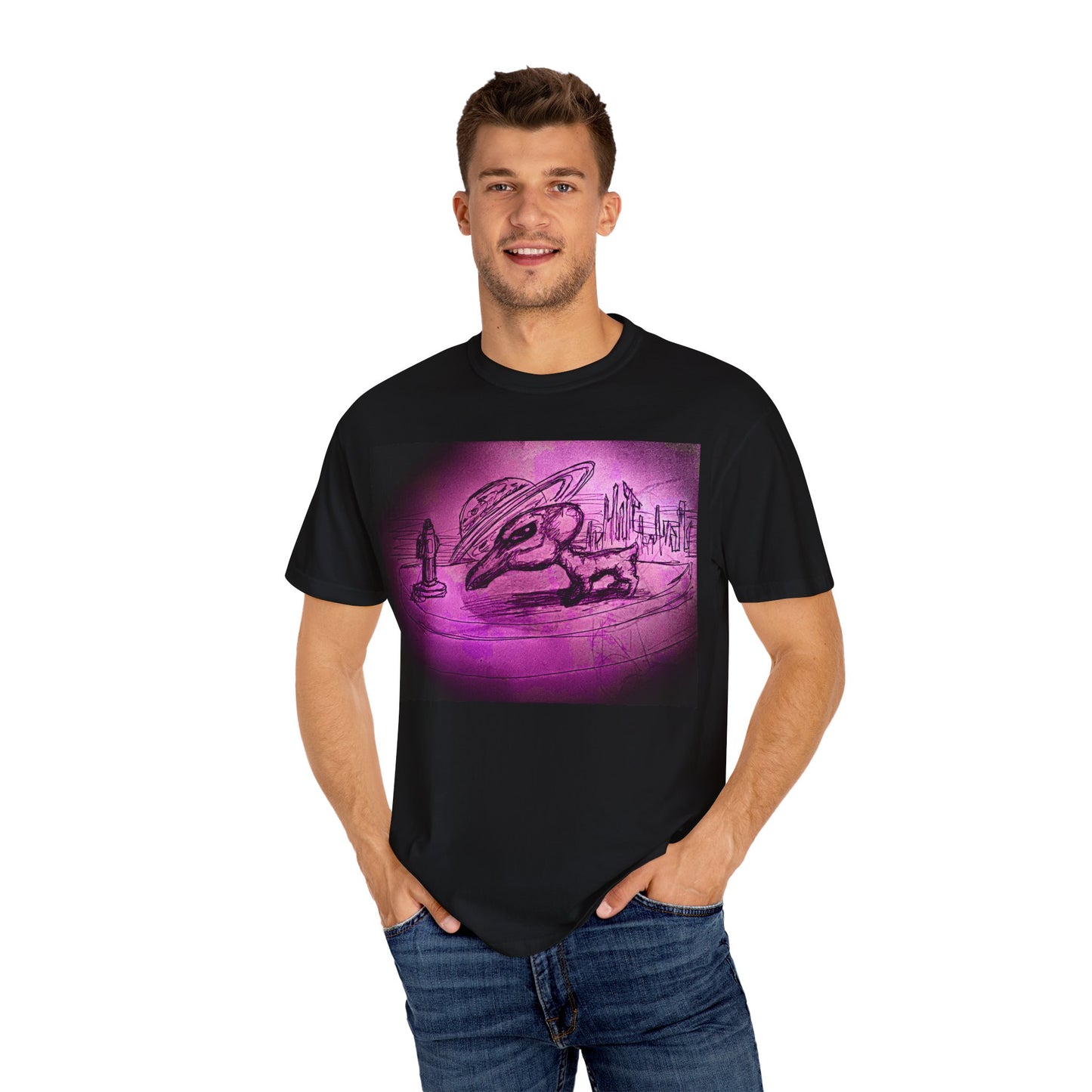 Alien Adventure Unisex T-Shirt - Garment-Dyed Graphic Tee