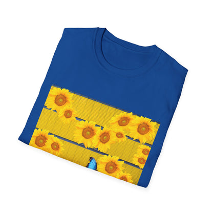 Sunflower & Butterfly Unisex T-Shirt | Floral Graphic Tee, Summer Fashion, Nature Lover Gift, Cute Casual Wear, Birthday Present