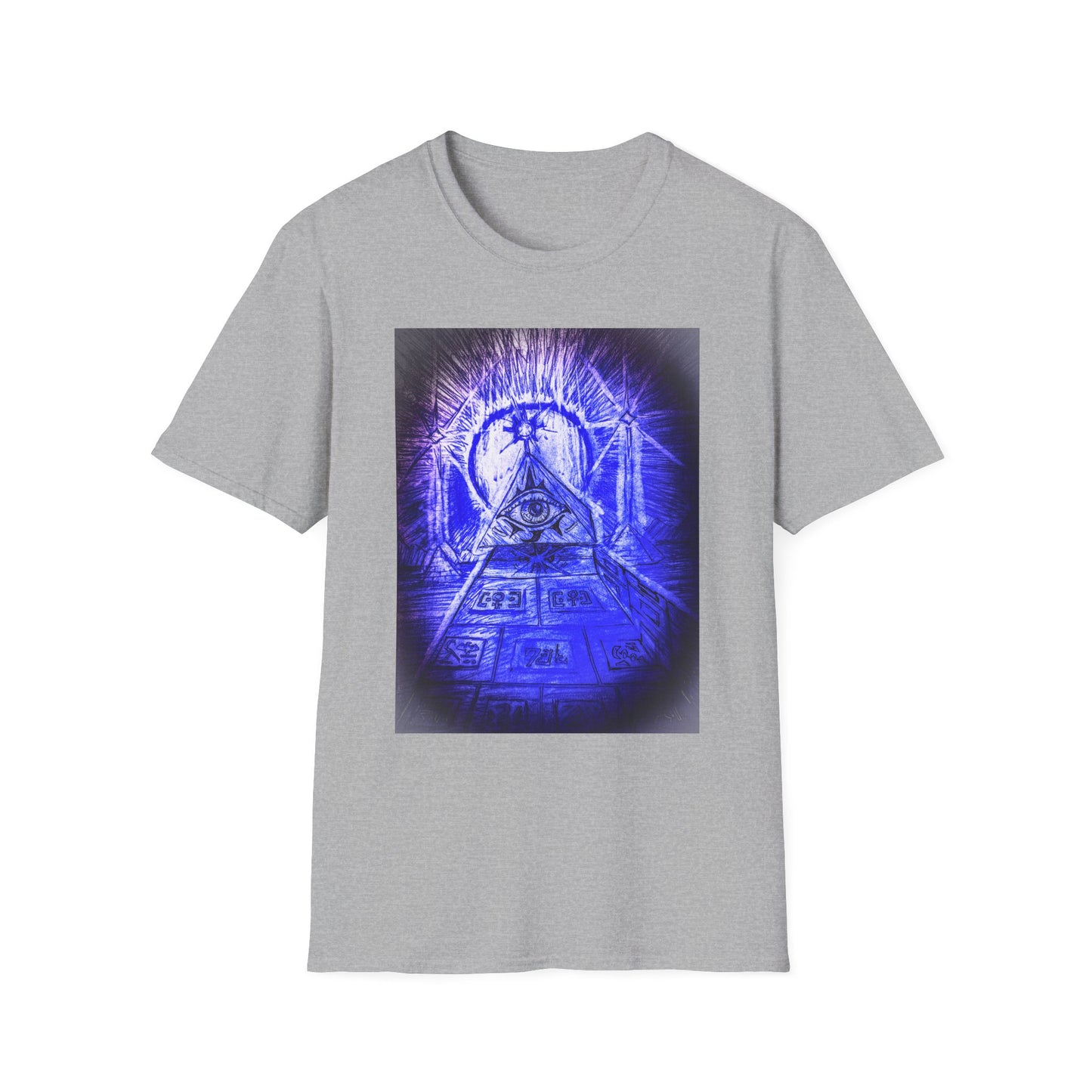 Mystical Pyramid Unisex T-Shirt, Trendy Graphic Tee, Eye of Providence Shirt, Casual Wear, Gift for Occasions