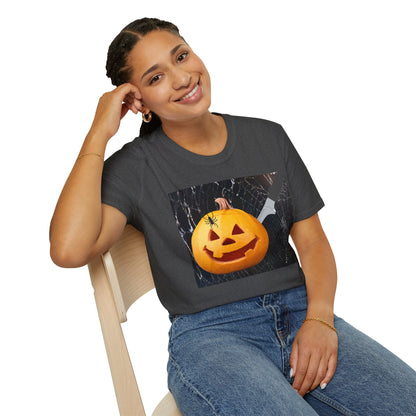 Halloween Pumpkin Horror T-Shirt, Unisex Tee, Spooky Shirt, Fall Fashion, Halloween Costume, October Celebration Gear